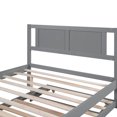 thumbnail image 3 of Full Platform Bed With Adjustable Trundle Gray - Fine Support Pine Wood Size Created, 3 of 7