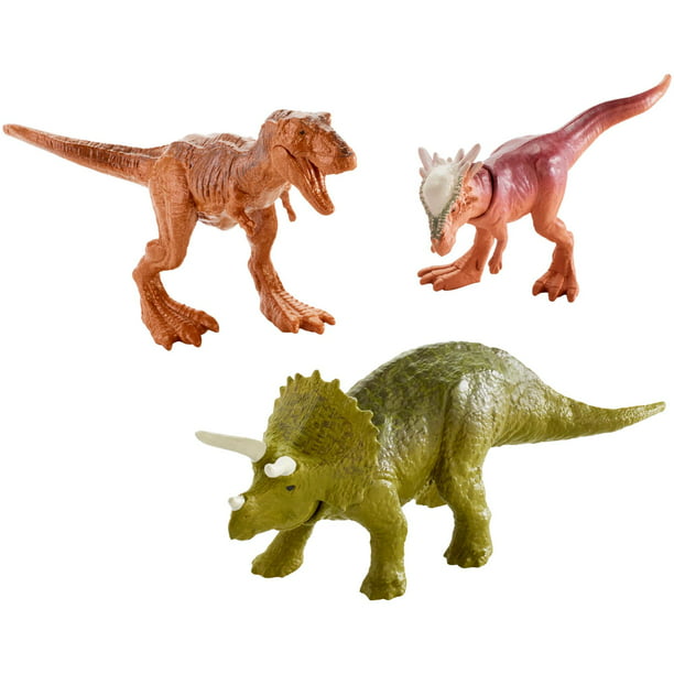 spoor half acht whisky Jurassic World Mini Dino Action Figure 3-Pack - Walmart.com