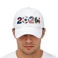 thumbnail image 4 of CaiYueKe 2026 Casquette de Soccer Soccer Ajustable Coton Lavé Profil Bas Non Structurée Casquette de Baseball pour Hommes Femmes Supporteurs Fans Extérieur Protection Solaire Tenue Décontractée Jour de Match Fête de Hayon, 4 of 6