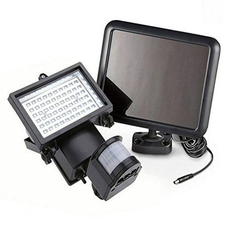 Solar Powered Outdoor Led Garden Lights 60 Leds Pir Motion Solar Powered Outdoor Led Garden Lights 60 Leds Pir Motion Sensor Floodlights Spotlight Black