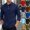 Army Green, variant on Men Waffle Knit Long Sleeve Shirt Three Button Placket Collar Slim Fit Breathable Golf Daily Commute Business Casual Tops Green M