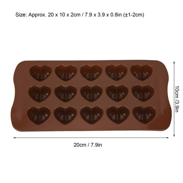 Hacer Molde De Silicona Para Chocolate, 15 Agujeros En Forma De Corazón, Bricolaje, Molde Para Hacer Chocolate, Utensilios Para Hornear