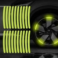 thumbnail image 1 of EKIDAZB 20Pcs Car Tire Rim Reflective Sticker Night Warning Strip Motorcycle Hub Wheel Bike Stickers Reflector Decals Auto B6B7, 1 of 9