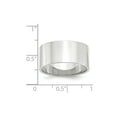 thumbnail image 3 of 14K White Gold Ring Band Wedding Standard Flat 10mm LTW Size 12, 3 of 3