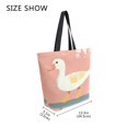 thumbnail image 4 of Large Canvas Bag 13.5x5.1x15 Inch Canvas Bag Shopping Canvas Bag Suitable For Outing Shopping Travel Out Of Large Capacity Storage Cute Skateboard Duck, 4 of 9