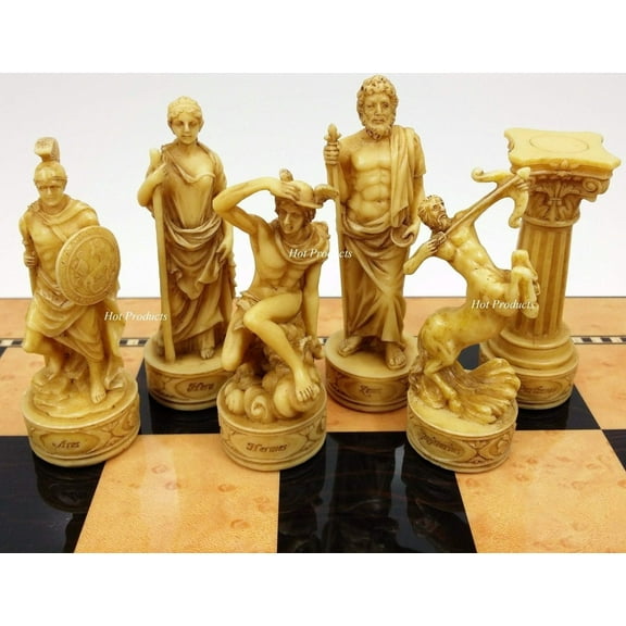 Greek Mythology Gods Chess Men Pieces Set Zeus Hera and More - NO BOARD