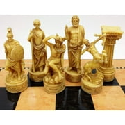 Greek Mythology Gods Chess Men Pieces Set Zeus Hera and More - NO BOARD