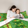 thumbnail image 4 of Manfei Green Dot Xmas Tree Bedding Comforter Set 7pcs for Teen, Winter Christmas Gifts Queen Bedding Sets, Happy New Year Reversible Queen Sheet Sets, Ultra Soft Home Decor, 4 of 7