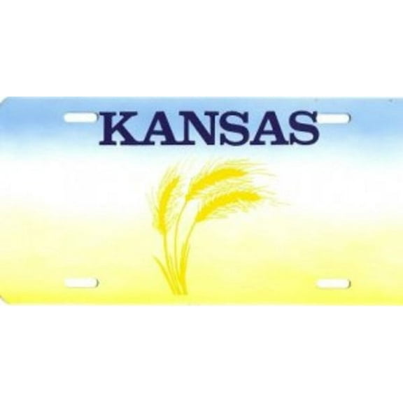 Design It Yourself Custom Kansas Plate #5. Free Personalization on Plate
