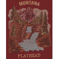 thumbnail image 2 of Americana Collection Montana Flathead Maroon Medium T-Shirt, 2 of 3