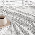 thumbnail image 4 of czcpp-Fleece Bed Blanket King Size, Super Soft and Warm Blankets for Couch, Sofa and Bed Waffle Textured, Cozy, Fuzzy and Lightweight (Mixed Light Grey, 90x104 Inches), 4 of 4