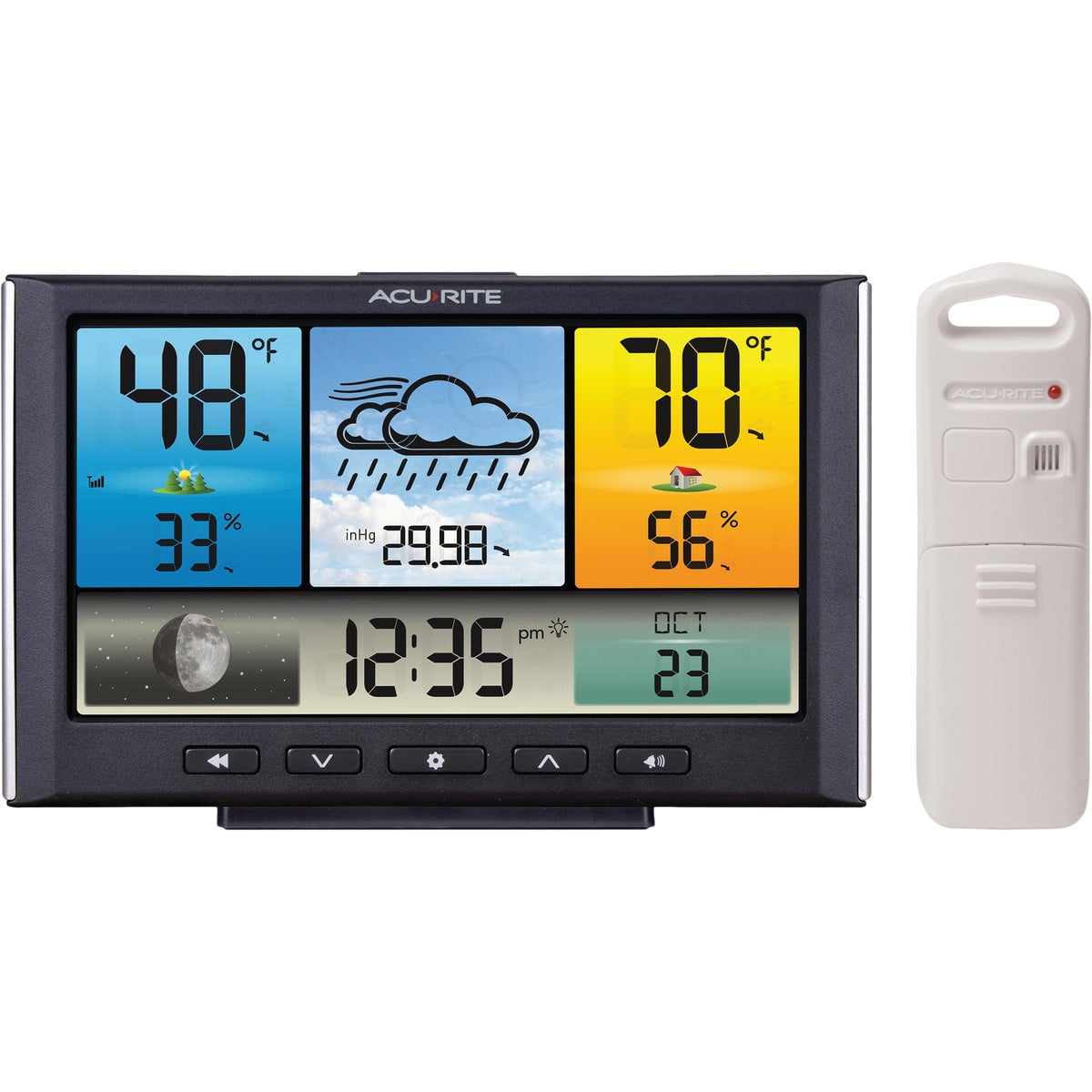 Chaney Instrument Acu Rite Indoor Outdoor Color Weather Station Single Pack - 81 c 6 fcb 5 f 999 4