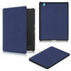 (2017)KOBO Aura H2O Edition 2 Case, EpicGadget(TM) Luxury Texture Auto Sleep/Wake Lightweight Slim Folio Smart Cover Case for KOBO Aura H2O Edition 2 eReader (Navy Blue)