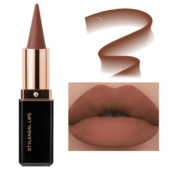 Matte Lip Liner Pen Matte Cone Lipstick A01 - Lip Liner Pencil & Transfer Proof Smooth Longwear Lipstick Liner With Precision Tip For No Stain Non Feathering Definition, Back To Sc Makeup Organizers