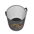 thumbnail image 3 of Fotbe I Like Big Digger Laundry Basket with Handles, Waterproof Large Laundry Hamper, Wash Bag for Corner Dorm, Rolling Laundry Basket with Handles-Small, 3 of 8