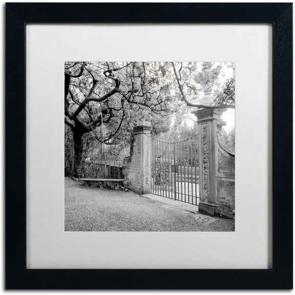 Trademark Fine Art "Firenze I" Canvas Art by Alan Blaustein, White Matte, Black Frame