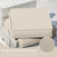 thumbnail image 2 of Pakunoda 9Pcs Outdoor Cushion Covers for Patio Furniture, Washable Reusable Outdoor Slipcovers for Cushions Replacement Cover with Zipper for Sofa Couch, Cover Only, Cream, 2 of 7