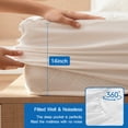 thumbnail image 4 of Funda de colchón Coldwind, impermeable, acolchada, doble, 39 x 75 pulgadas, 4 of 6