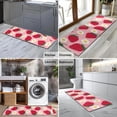 thumbnail image 2 of Strawberry Plants Fruit Flower Pink Pattern Kitchen Rug Mat,Kitchen Runner Rugs Non Skid Washable,Decorative Kitchen Floor Mats for Kitchen,Sink,Laundry,17"X47", 2 of 5
