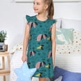thumbnail image 4 of Balery Dachshund Dog Camisón de princesa para niñas, pijama de algodón con mangas abullonadas, suave y bonito.-Small, 4 of 6