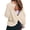 Apricot, variant on Open Back Workout Tops for Women Long Sleeve Cropped Athletic Clothes Gym Running Yoga Sports T Shirts