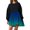 Blue, variant on Sngxgn Long Sleeve Midi Dress Casual Loose Flowy Dresses(Blue,M)