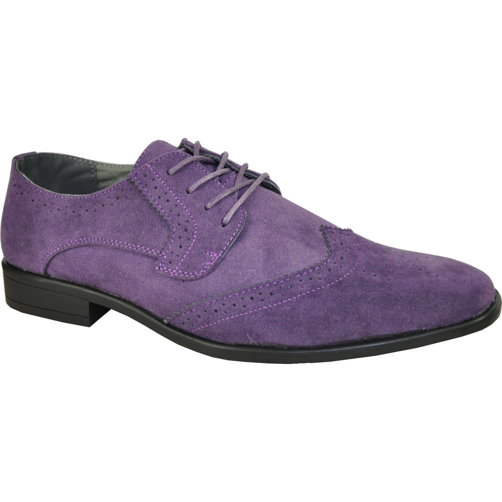 Amali Men's Lace Up Oxford with Perforations and a Linen Vamp