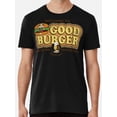 thumbnail image 1 of Camiseta premium desgastada "Bienvenido a Good Burger", camiseta casual unisex de manga corta, camiseta negra para jóvenes y adultos, regalo de Halloween y Navidad., 1 of 6