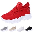 thumbnail image 4 of TIREOW Women’s Fashion Athletic Running Slip-on Sneakers - Breathable Mesh Lace - Up Shoes with White Soft Sole and Stylish Accents​ Tennis Sneakers, 4 of 8