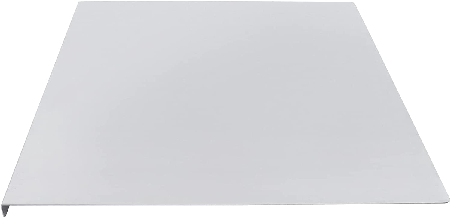 Miumaeov Cutting Boards Chopping Board Large Stainless Steel Kitchen Cutting Board with L-Shaped Folded Edge for Cutting Vegetables Kneading Dough 23.6 * 19.6 * 0.5"