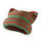 thumbnail image 1 of Qarigey Manténgase a la moda y cálido gorro tejido con orejas de gato para invierno, gorro tejido con orejas de gato, gorros tejidos Sombreros rojo verde, 1 of 6