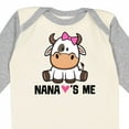 thumbnail image 4 of Inktastic Nana Loves Me Girl Cow Girls Long Sleeve Baby Bodysuit, 4 of 5