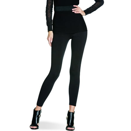 No Nonsense Women's Great Shapes Cotton Shaping Legging, Black, Medium