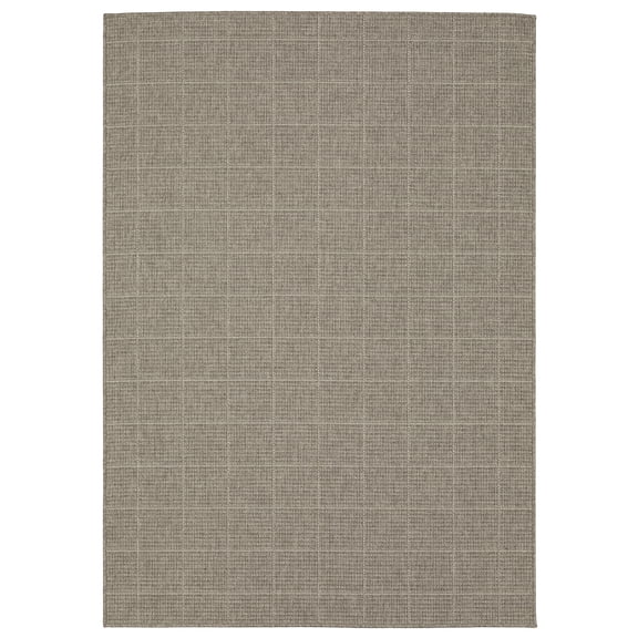 Woven Trends Aico Collection Area Rug CA04N Casual Grey/Light Grey 6' X 9' Rectangle Durable Soft Pile Spot Clean Polypropylene Machine Made Area Rug