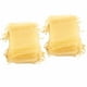 thumbnail image 3 of 100 bolsas de organza de 10 x 15 cm, transparentes, con cordón, para regalo, de malla, portátiles, para joyería, con cordón para bodas, color dorado., 3 of 14
