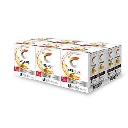 Details about CELSIUS Peach Mango Green Tea Non-Carbonated Fitness Drink, ZERO