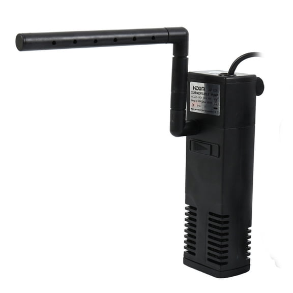 Submersible Internal Aquarium Power Filter, 3 in 1 Filtration, Oxygenation & Water Circulation System, Multi Function 4W Filter Unit for 8 16 Gallon Household Fish Tanks
