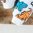 thumbnail image 4 of Coerni Toddler Boys Clothes Dinosaur Print 6 12 18 24 Months 3T 4T Outfits Long Sleeve Pullover Jogger Pant 2PC Sets, 4 of 5