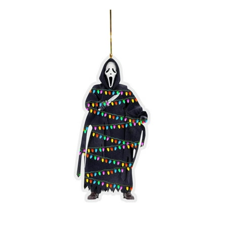 

Horror Characters Led Lights Christmas Ornament Car Rearview Mirror Pendant Crafts Collectiont