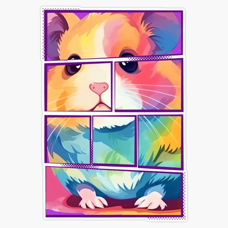 Cute Hamster Fun Animal Lover Mom Family Pet Sticker