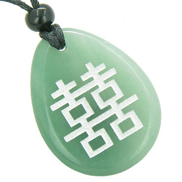 BestAmulets Lucky Double Happiness Magic Good Luck Amulet Green