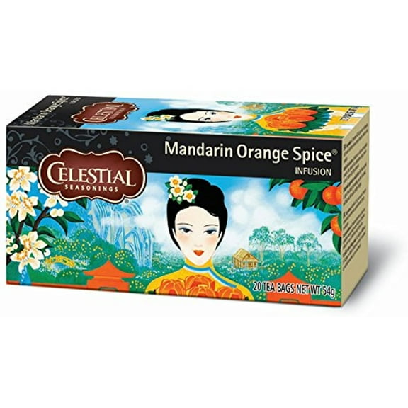 Celestial Seasonings Tea Herb Mandarin Orange Spice Bag, 20 Ct