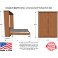 thumbnail image 3 of Create-A-Bed Adjustable Full Size Deluxe Murphy Bed Kit, Vertical, 3 of 8
