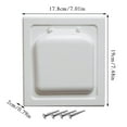 thumbnail image 2 of YWIYIUD 3 Pcs Joint de Porte Blanc Résistant à l'Usure pour Évent de Sécheuse, Couvercle d'Évent Double pour Usage Extérieur avec Amortisseur de contre-Courant, Capuchon d'Évacuation Mural pour Sécheuse, Salle de Bain et Ventilateur, 2 of 4