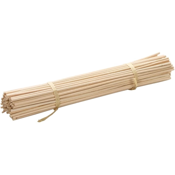 HOSLEY 100 Pack Natural Rattan Reed Diffuser Sticks, 8.75 Inch Premium Wood Replacement Refill Rods for Home Fragrance & Essential Oil Aromatherapy