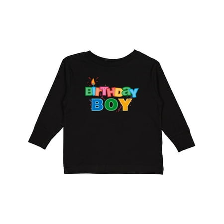 

Inktastic Birthday Boy Letters Gift Toddler Boy Girl Long Sleeve T-Shirt
