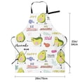 thumbnail image 2 of Kdxio Happy Avocado Apron with Pockets Adjustable Kitchen Aprons for Men Women Waterproof Aprons for Cooking,Drawing,Crafting, Baking Household Cleaning, 2 of 8