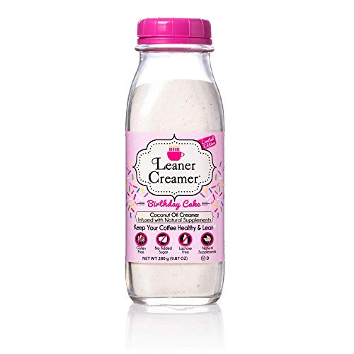 Leaner Creamer Birthday Cake Coffee Creamer Powder 9.87oz. Perfect