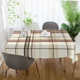 thumbnail image 3 of Yayeee Tablecloths 60" x 90" Rectangle Wrinkle Resistant Party Table Cover, Cream Plaid, 3 of 8