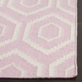 thumbnail image 3 of Safavieh Dhurries Bianca Geometric Area Rug, Pink/Ivory, 8' x 8' Square, 3 of 8